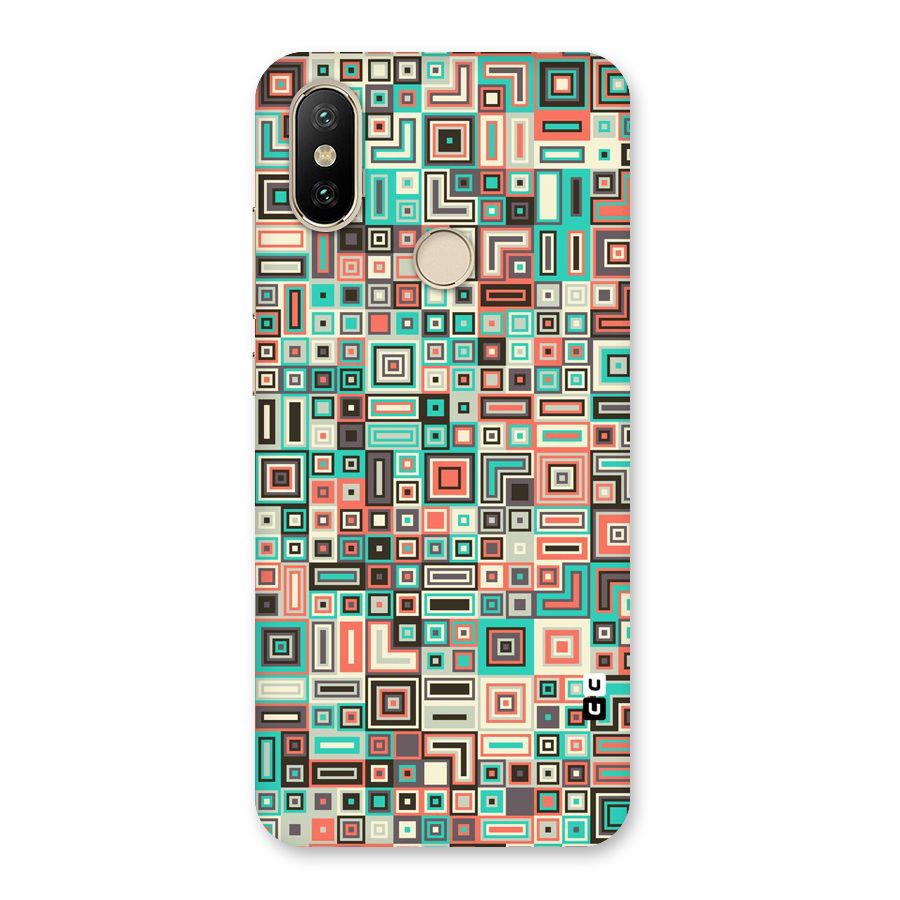 Pretty Boxes Design Back Case for Mi A2