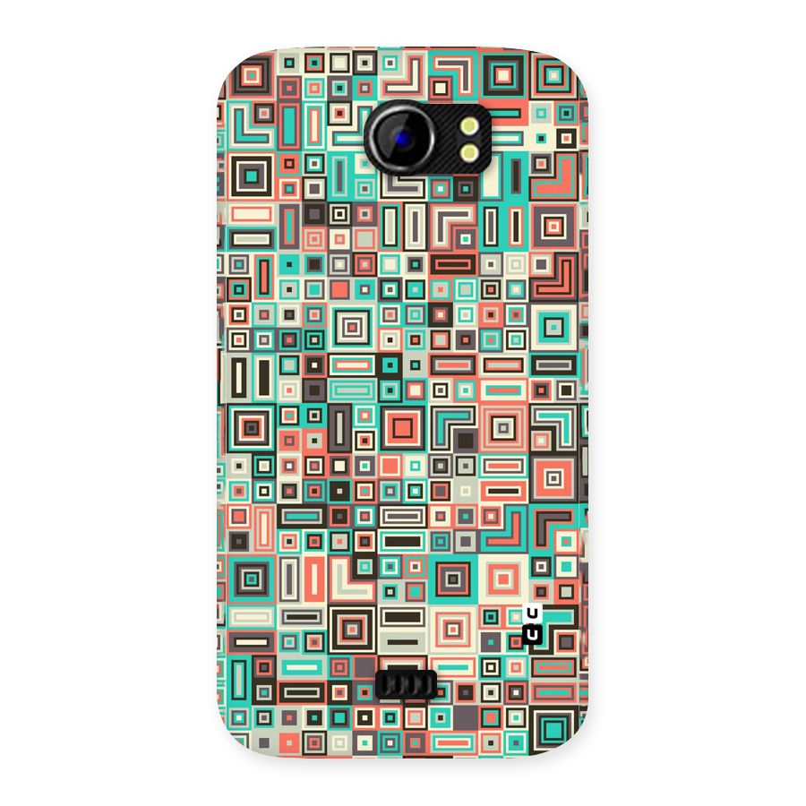 Pretty Boxes Design Back Case for Micromax Canvas 2 A110