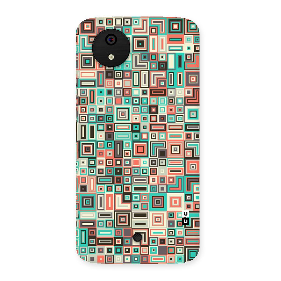 Pretty Boxes Design Back Case for Micromax Canvas A1