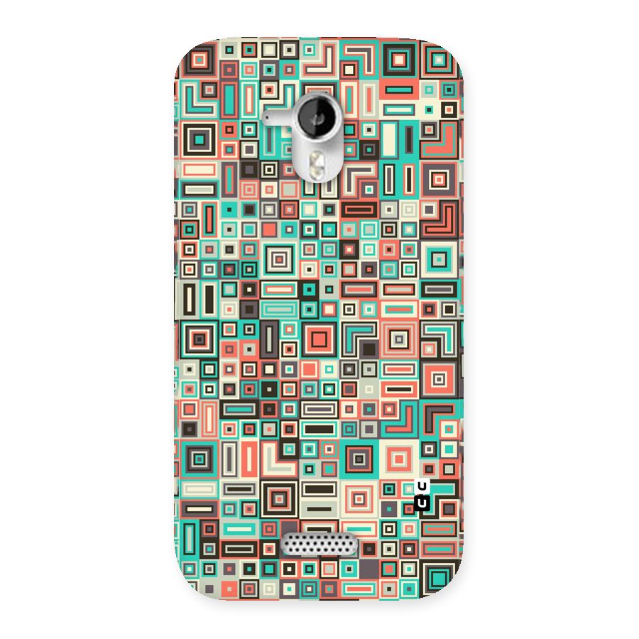 Pretty Boxes Design Back Case for Micromax Canvas HD A116