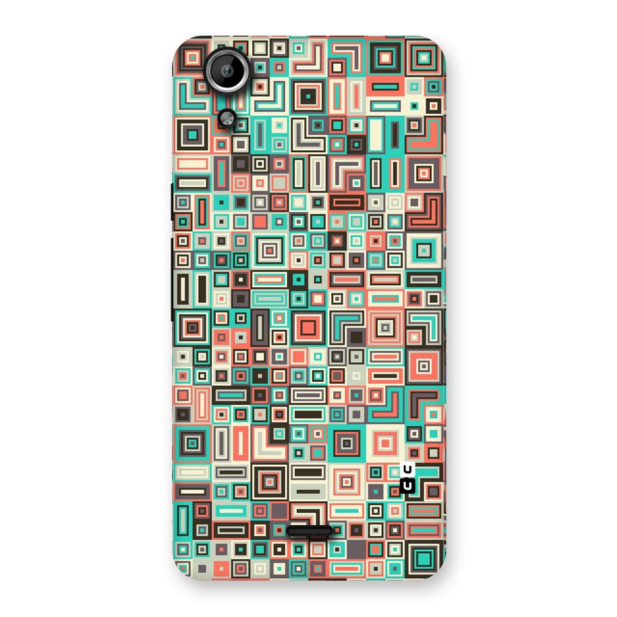 Pretty Boxes Design Back Case for Micromax Canvas Selfie Lens Q345