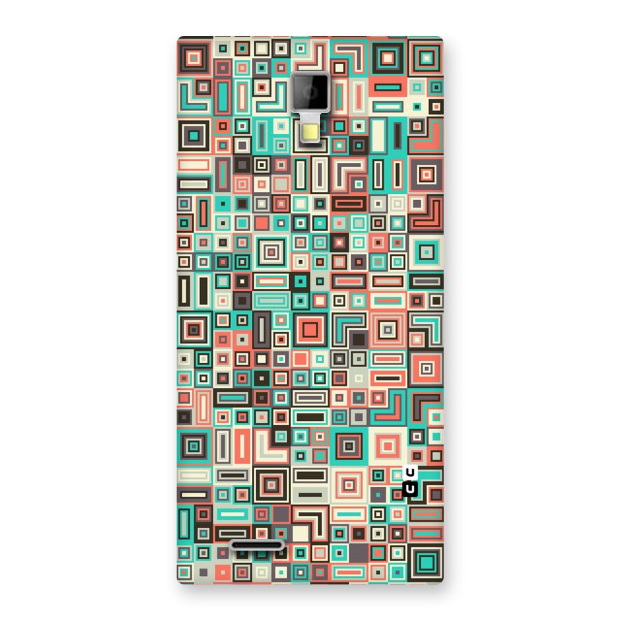 Pretty Boxes Design Back Case for Micromax Canvas Xpress A99