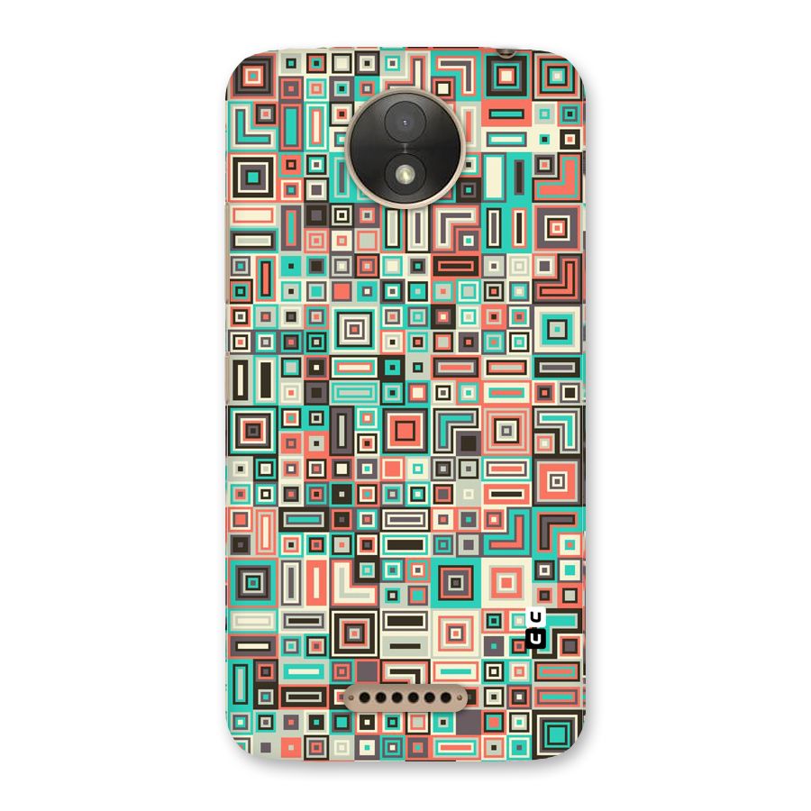 Pretty Boxes Design Back Case for Moto C Plus
