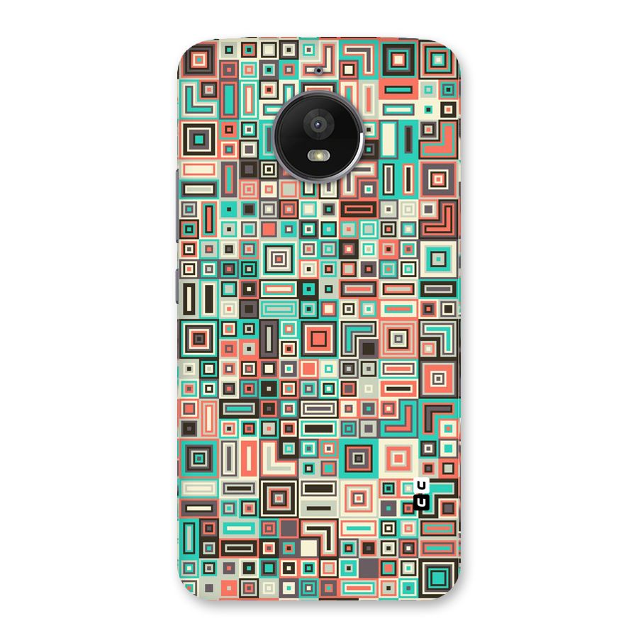 Pretty Boxes Design Back Case for Moto E4 Plus