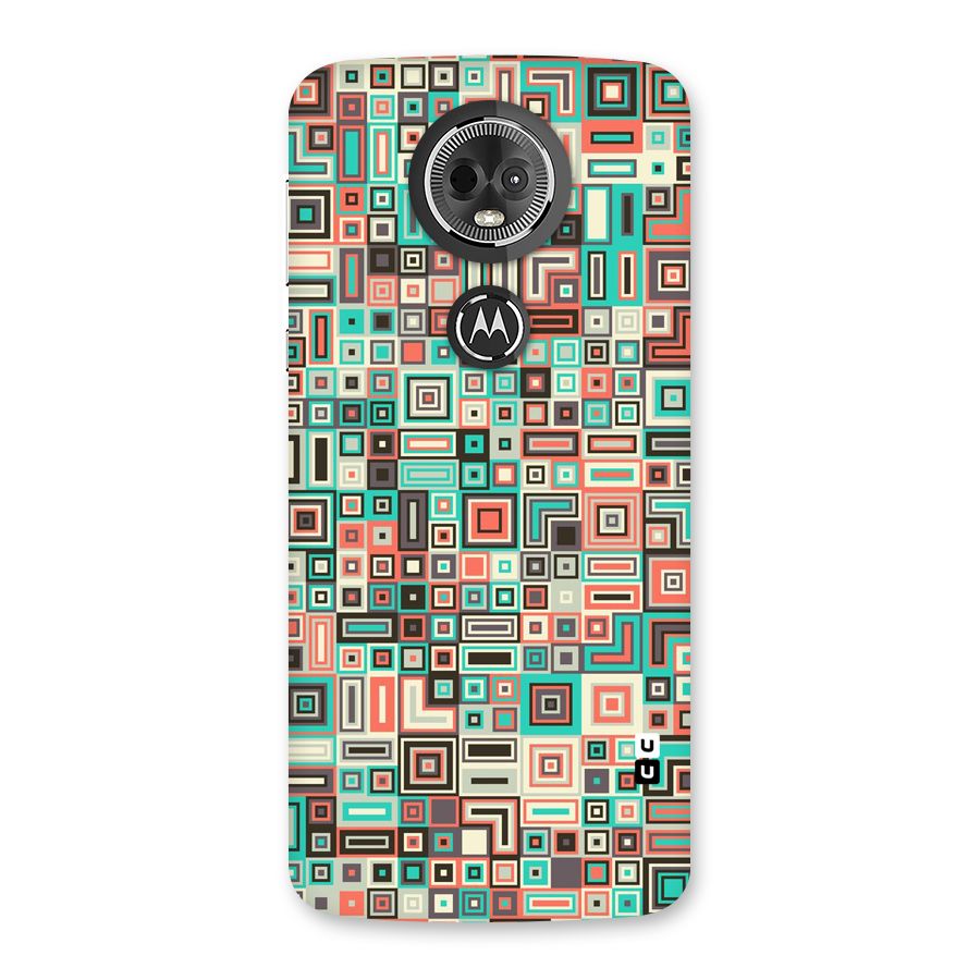 Pretty Boxes Design Back Case for Moto E5 Plus