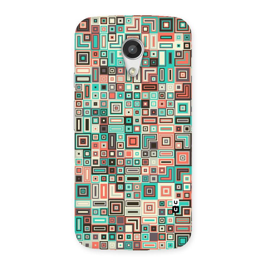 Pretty Boxes Design Back Case for Moto G 2nd Gen