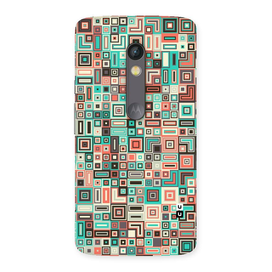 Pretty Boxes Design Back Case for Moto X Play