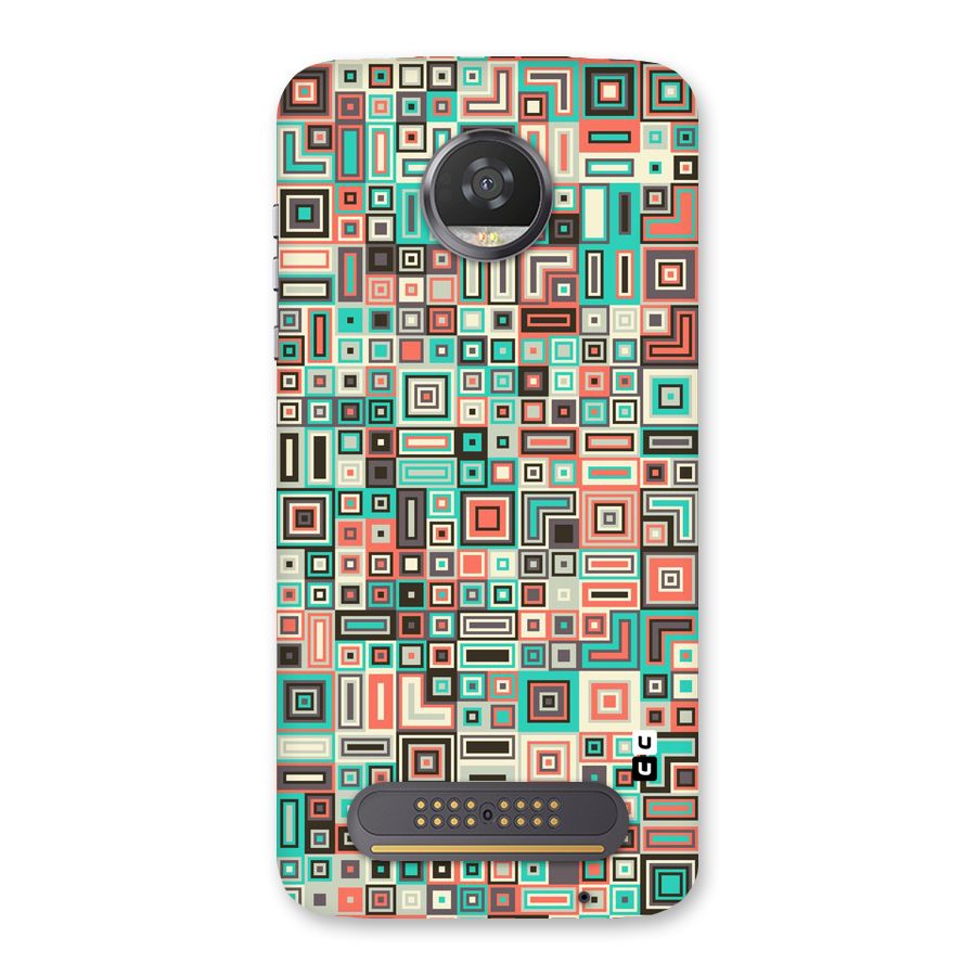 Pretty Boxes Design Back Case for Moto Z2 Play