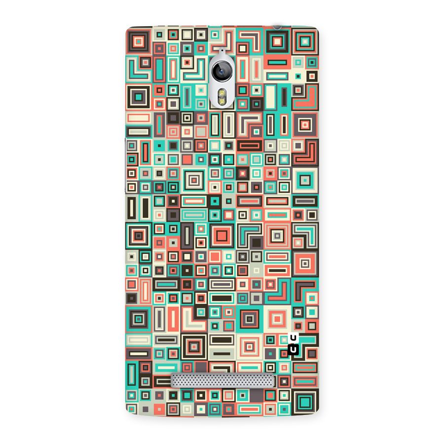 Pretty Boxes Design Back Case for Oppo Find 7