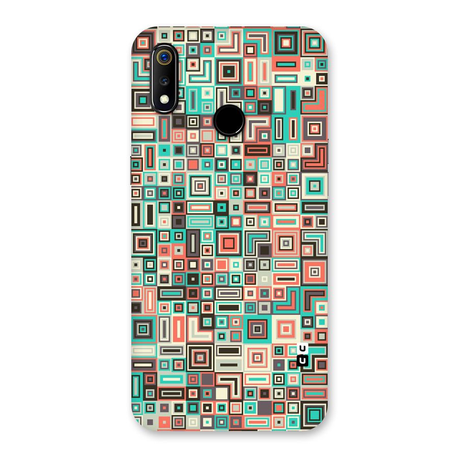 Pretty Boxes Design Back Case for Realme 3