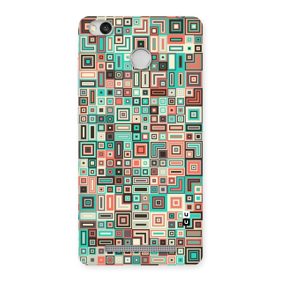 Pretty Boxes Design Back Case for Redmi 3S Prime