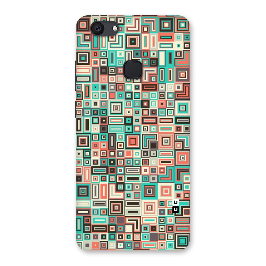 Pretty Boxes Design Back Case for Vivo V7 Plus
