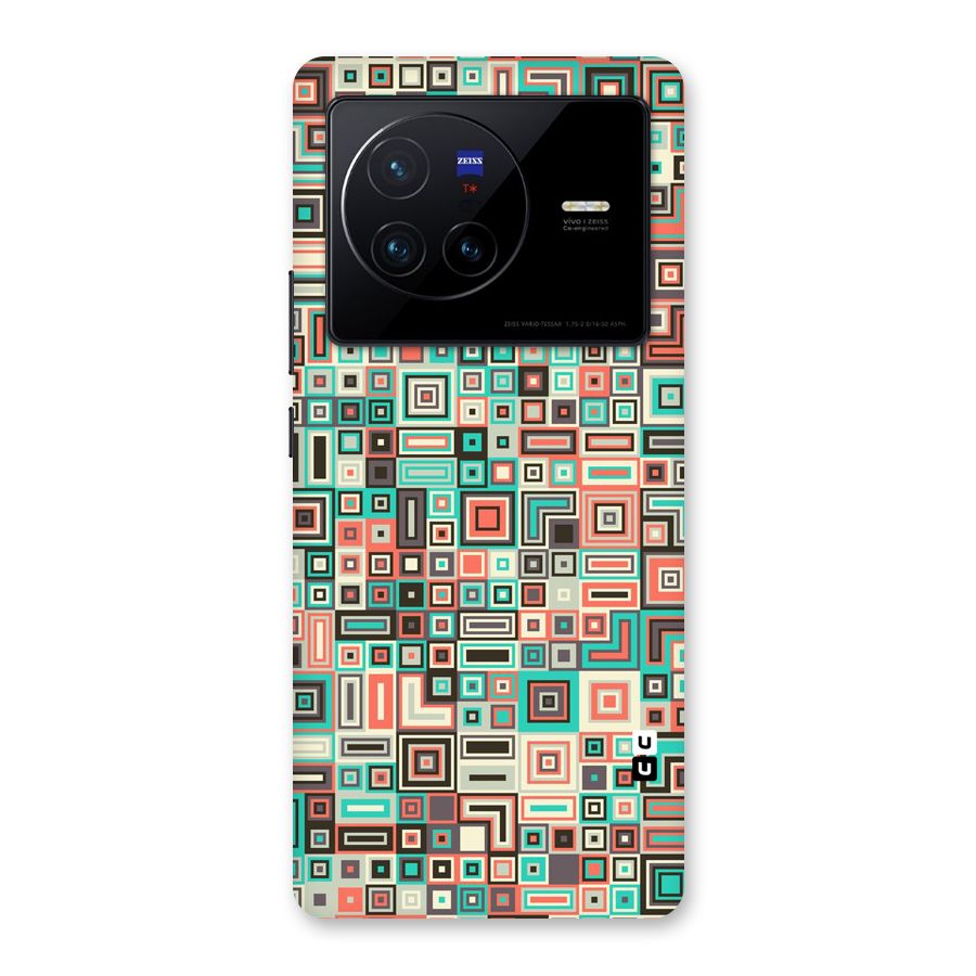 Pretty Boxes Design Back Case for Vivo X80