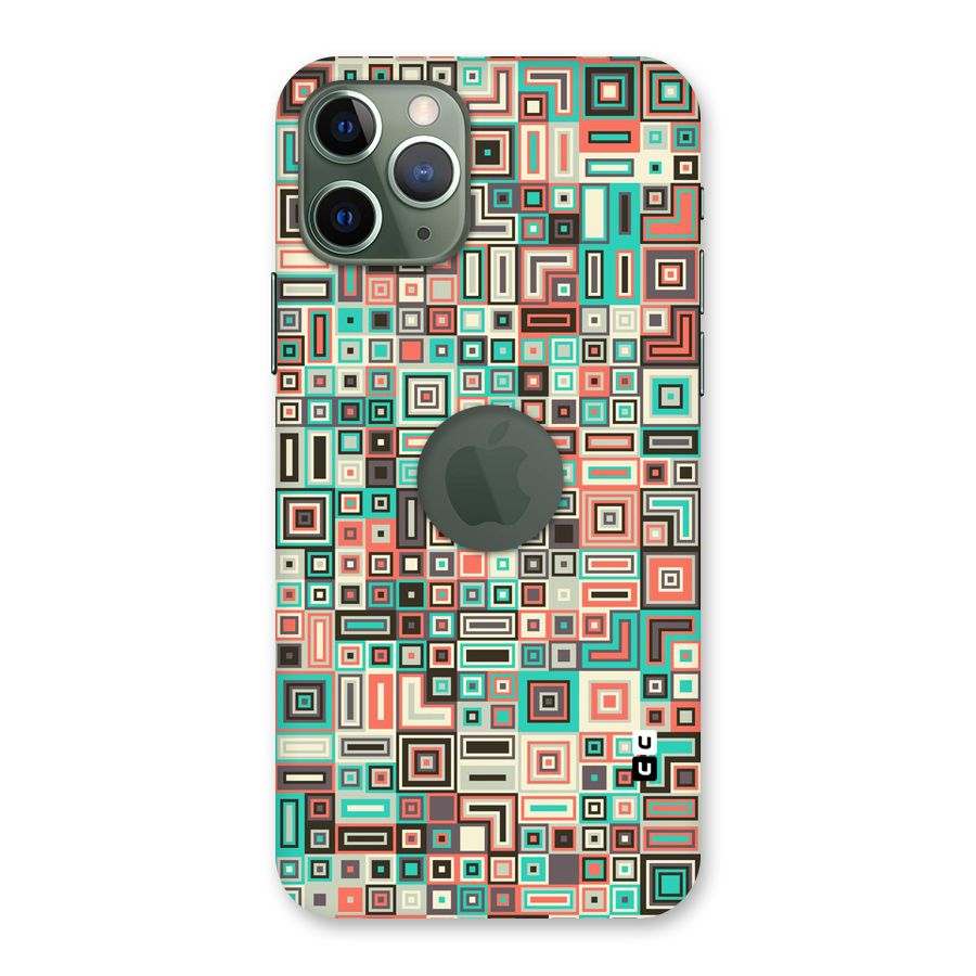 Pretty Boxes Design Back Case for iPhone 11 Pro Logo  Cut