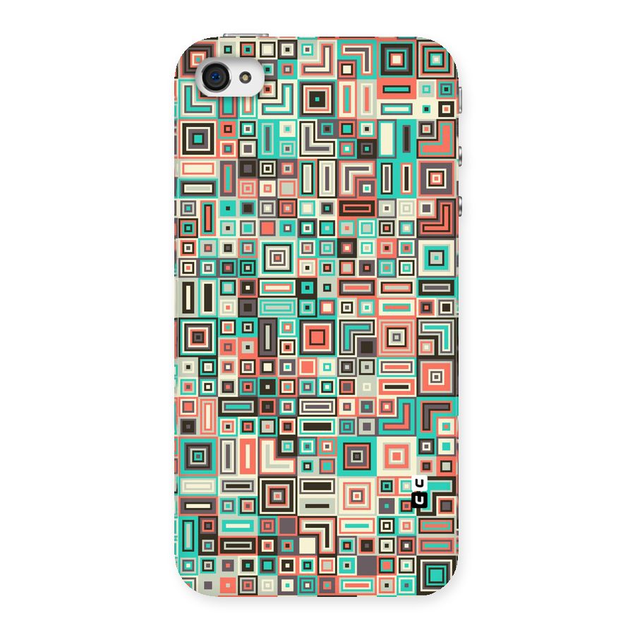 Pretty Boxes Design Back Case for iPhone 4 4s