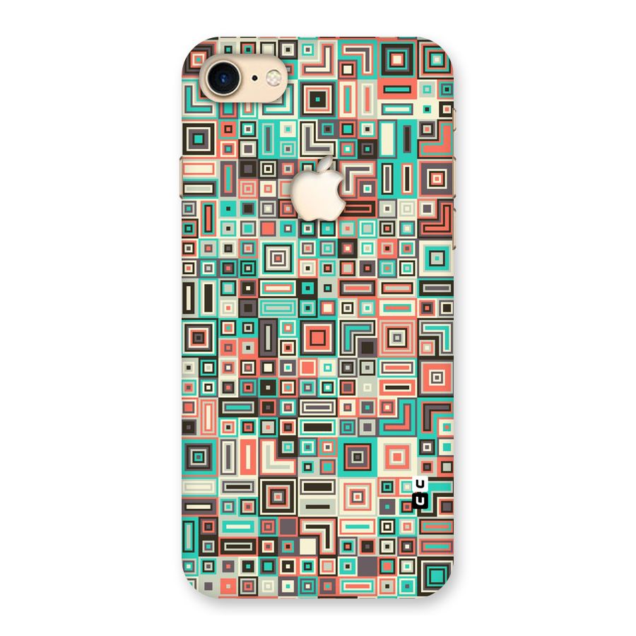 Pretty Boxes Design Back Case for iPhone 7 Apple Cut