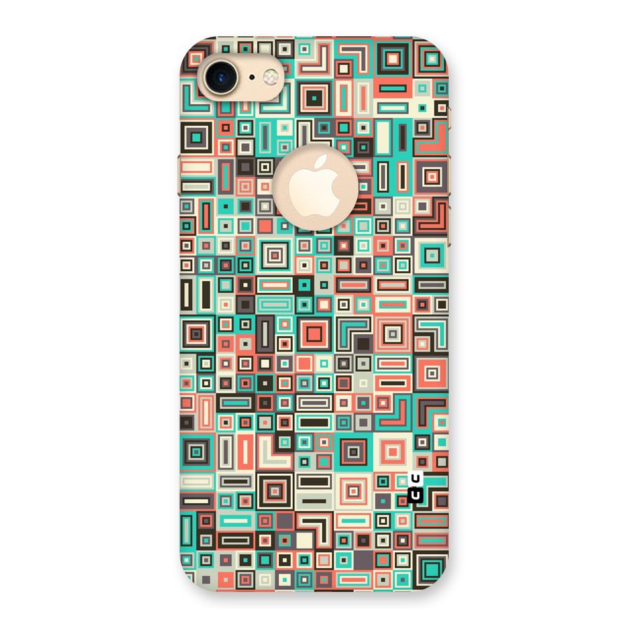 Pretty Boxes Design Back Case for iPhone 7 Logo Cut