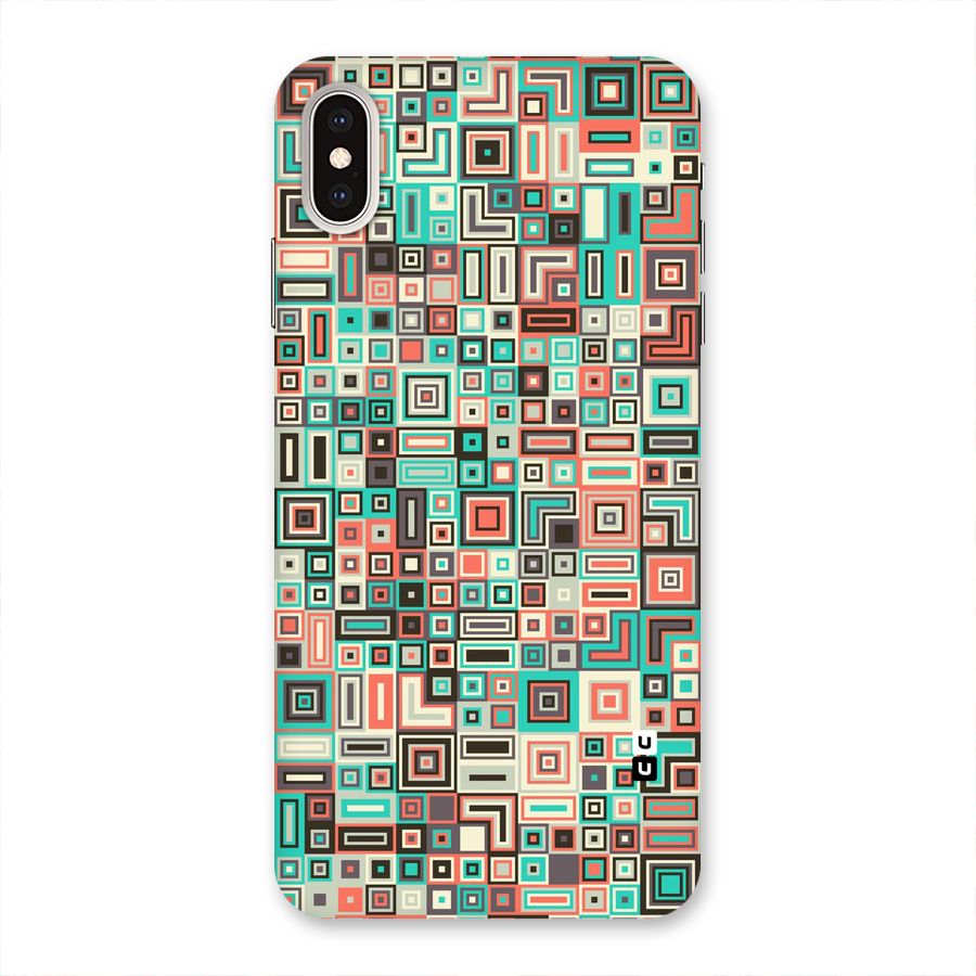 Pretty Boxes Design Back Case for iPhone XS Max