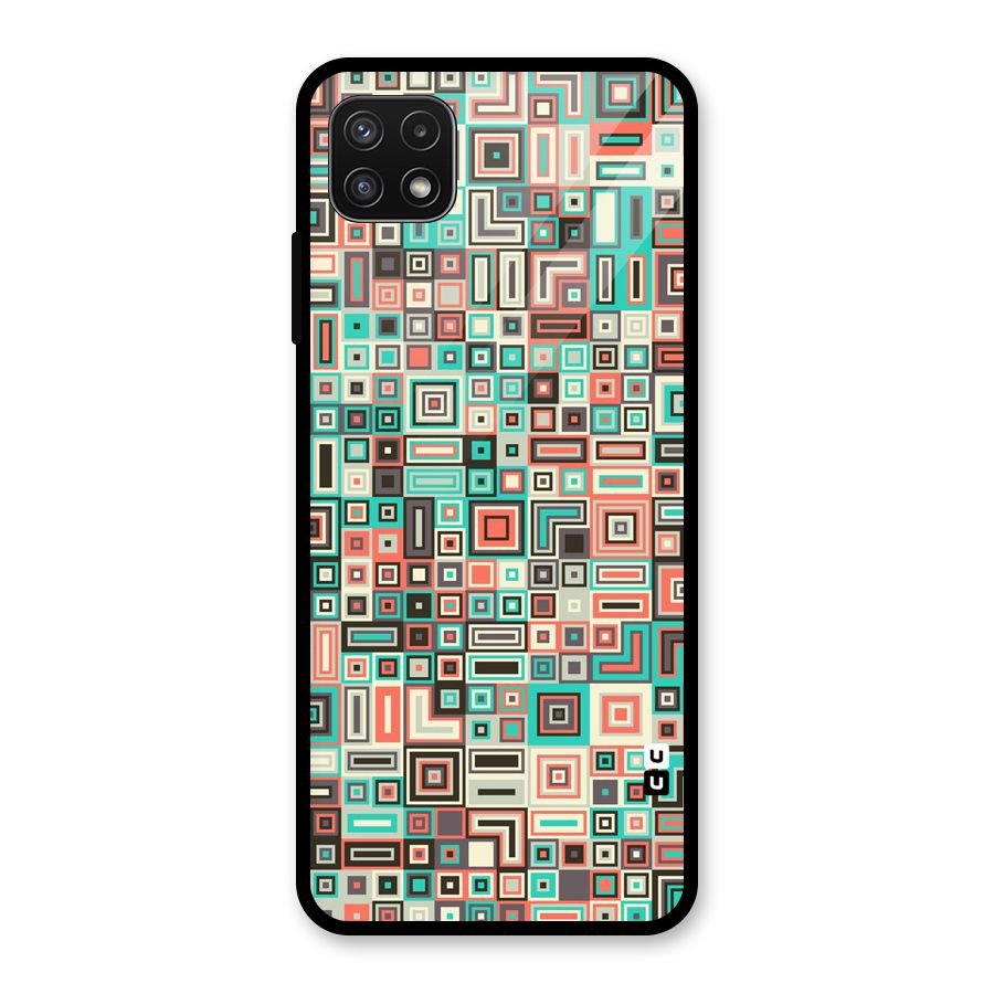 Pretty Boxes Design Glass Back Case for Galaxy A22 5G