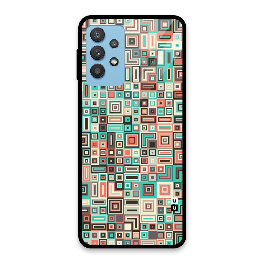 Pretty Boxes Design Glass Back Case for Galaxy M32 5G