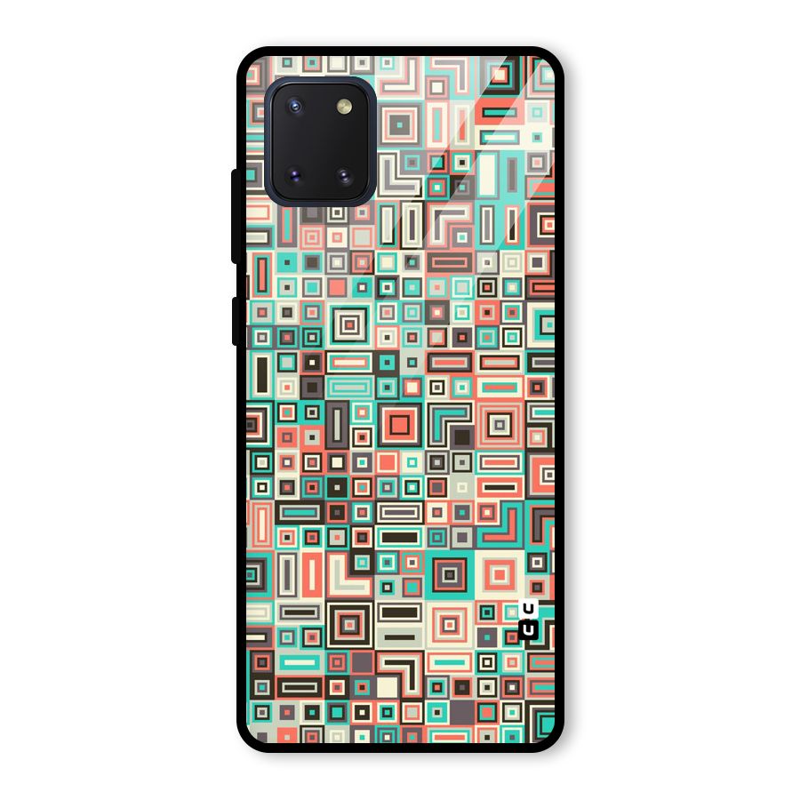 Pretty Boxes Design Glass Back Case for Galaxy Note 10 Lite