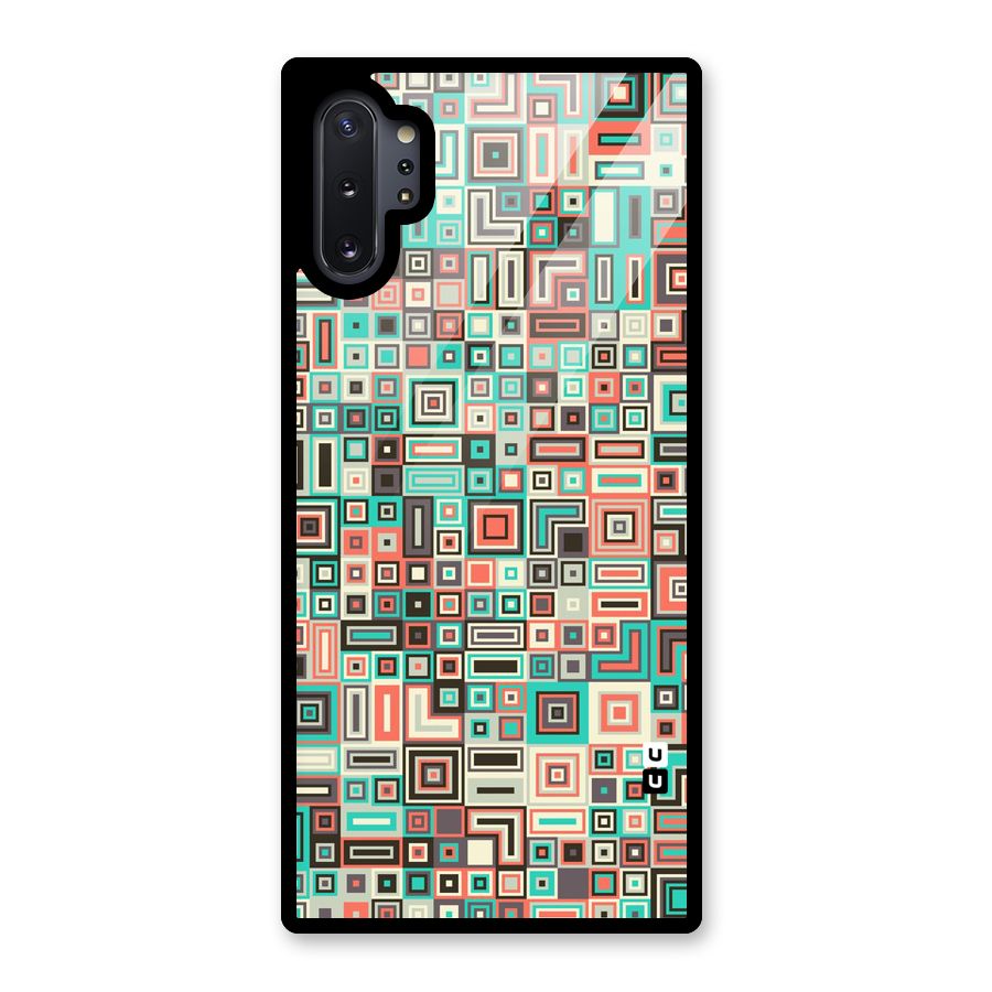 Pretty Boxes Design Glass Back Case for Galaxy Note 10 Plus