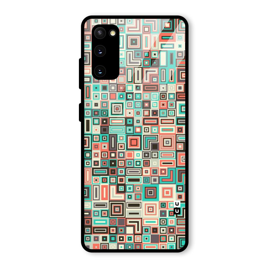 Pretty Boxes Design Glass Back Case for Galaxy S20 FE 5G