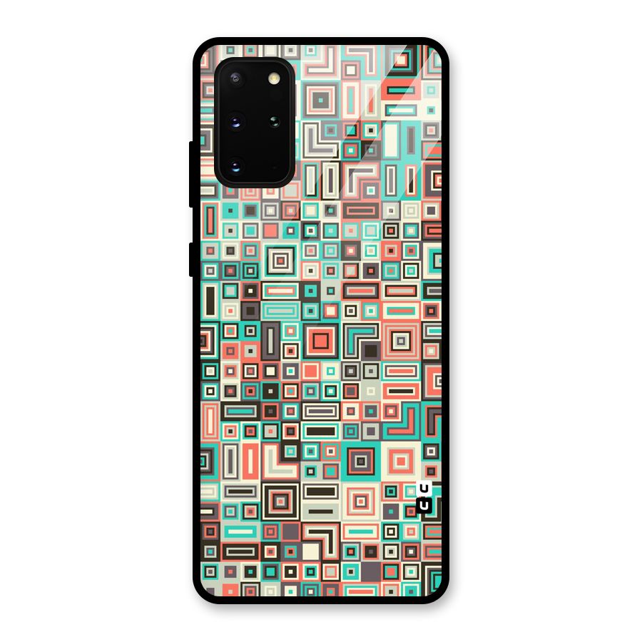 Pretty Boxes Design Glass Back Case for Galaxy S20 Plus