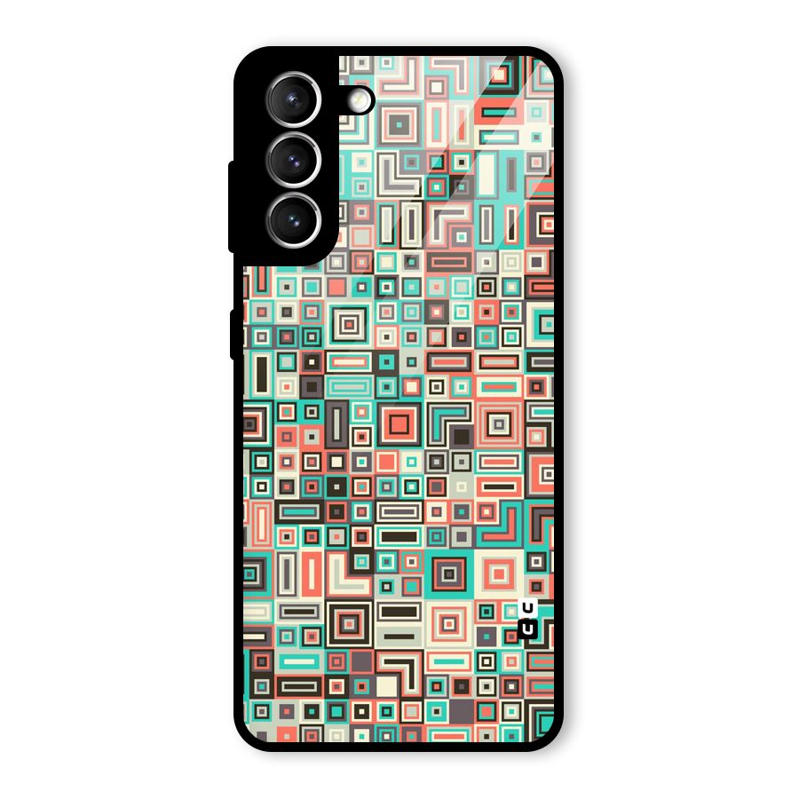 Pretty Boxes Design Glass Back Case for Galaxy S21 5G