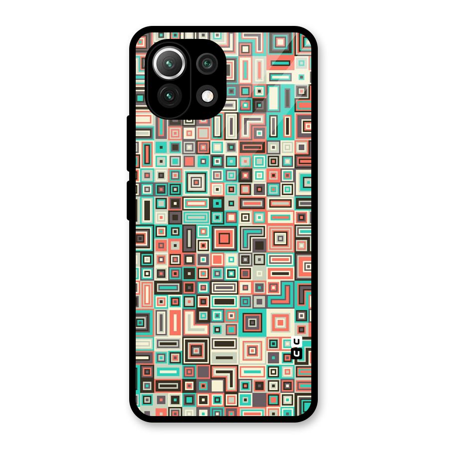 Pretty Boxes Design Glass Back Case for Mi 11 Lite