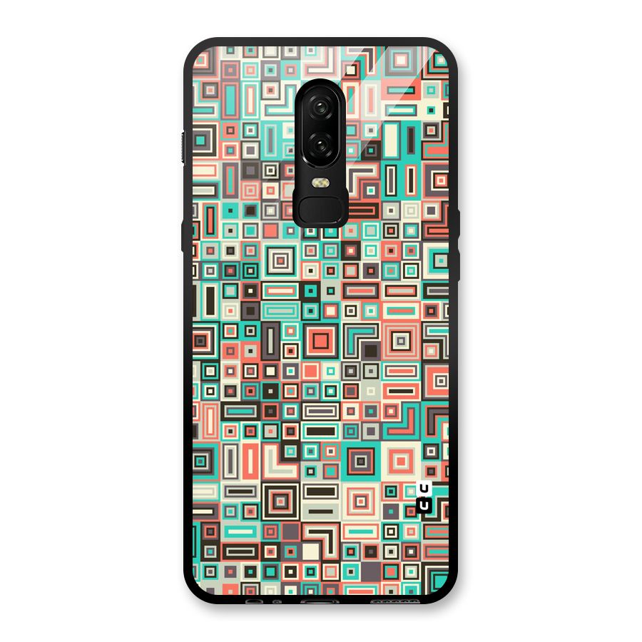Pretty Boxes Design Glass Back Case for OnePlus 6