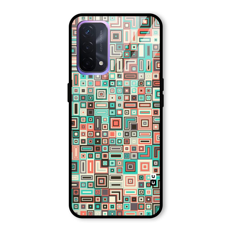 Pretty Boxes Design Glass Back Case for Oppo A74 5G