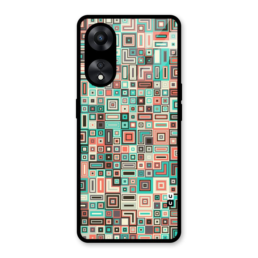 Pretty Boxes Design Glass Back Case for Oppo A78