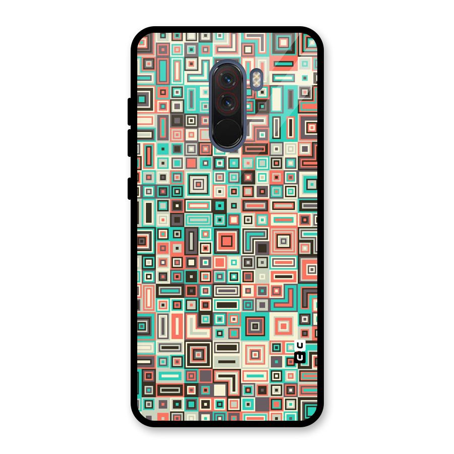 Pretty Boxes Design Glass Back Case for Poco F1