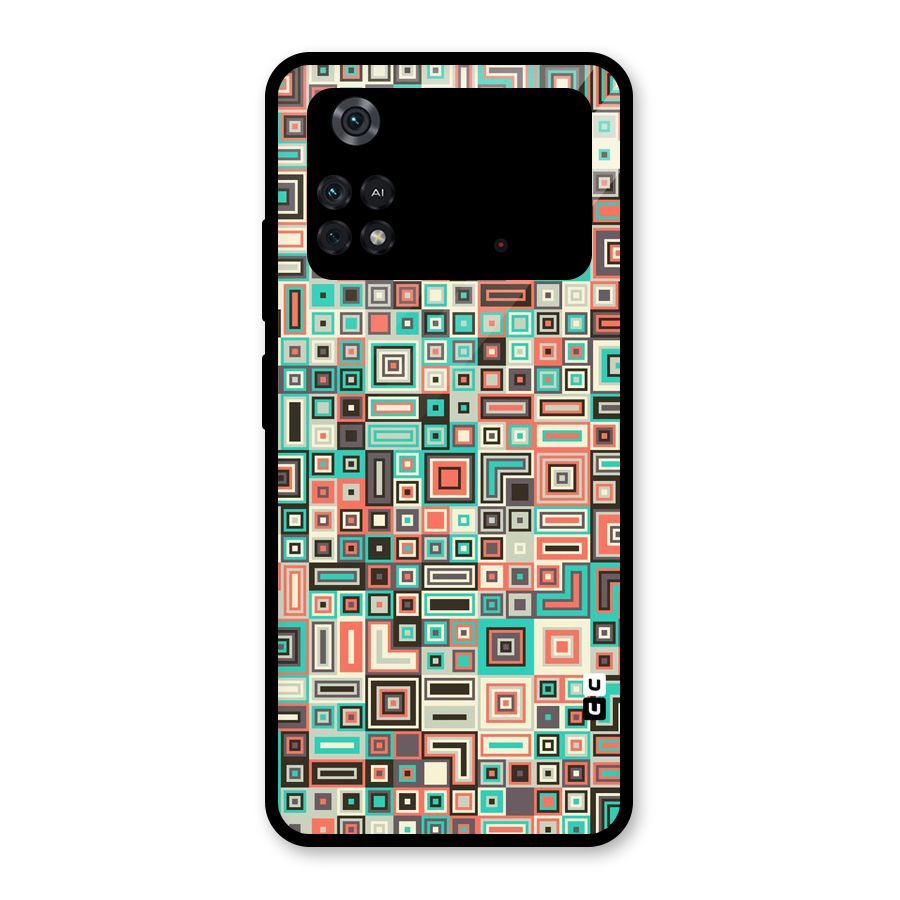 Pretty Boxes Design Glass Back Case for Poco M4 Pro 4G