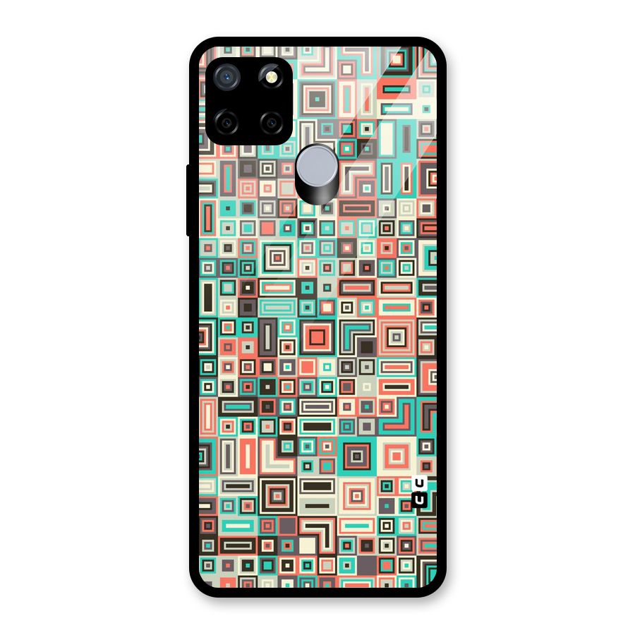 Pretty Boxes Design Glass Back Case for Realme Narzo 20