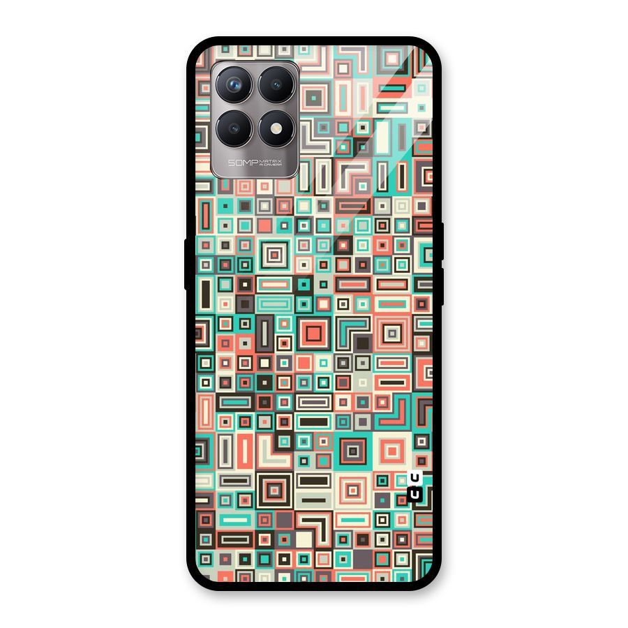 Pretty Boxes Design Glass Back Case for Realme Narzo 50