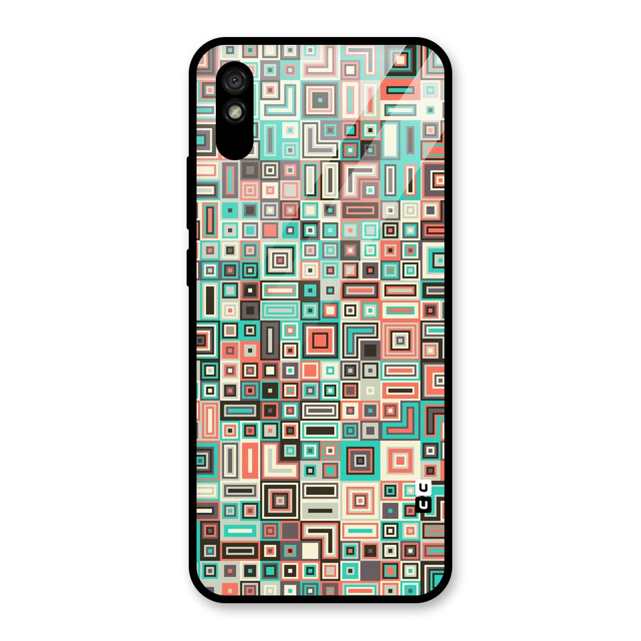 Pretty Boxes Design Glass Back Case for Redmi 9A