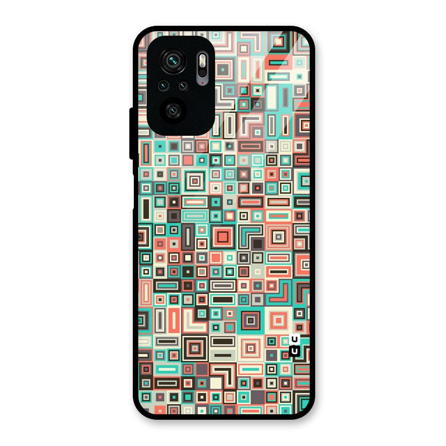 Pretty Boxes Design Glass Back Case for Redmi Note 10S