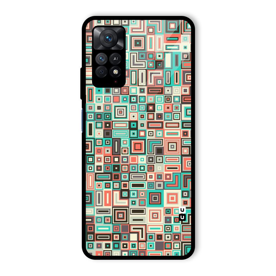 Pretty Boxes Design Glass Back Case for Redmi Note 11 Pro
