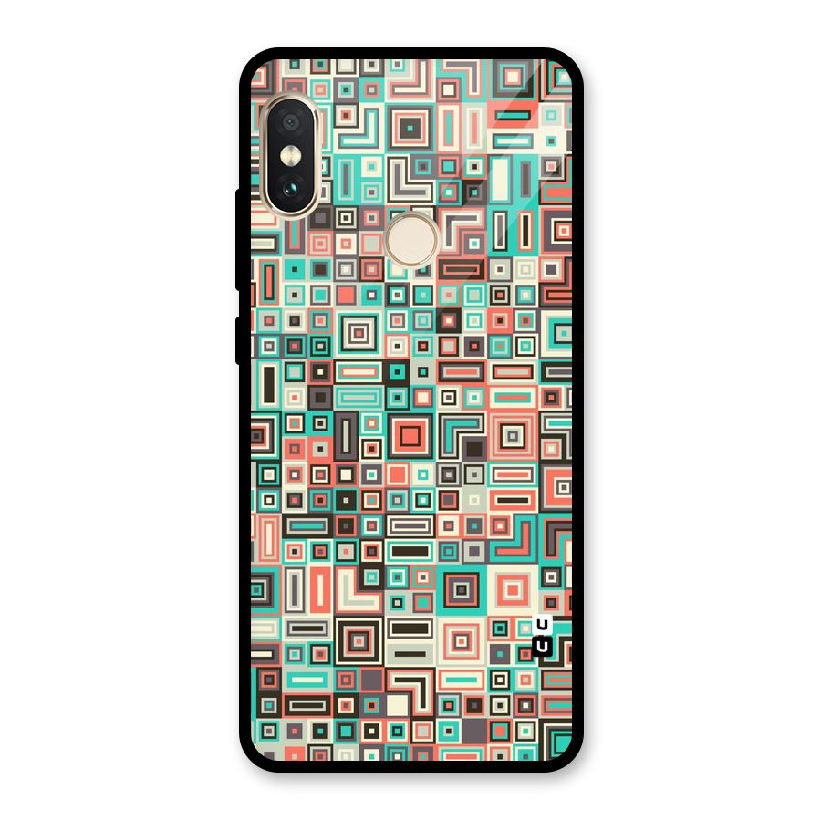 Pretty Boxes Design Glass Back Case for Redmi Note 5 Pro