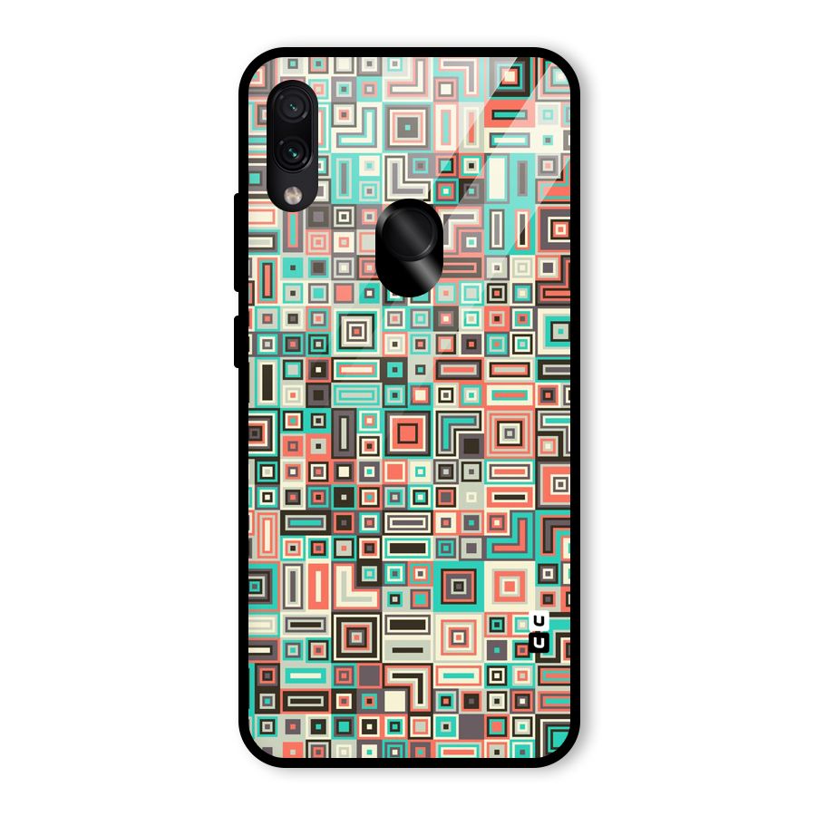 Pretty Boxes Design Glass Back Case for Redmi Note 7 Pro