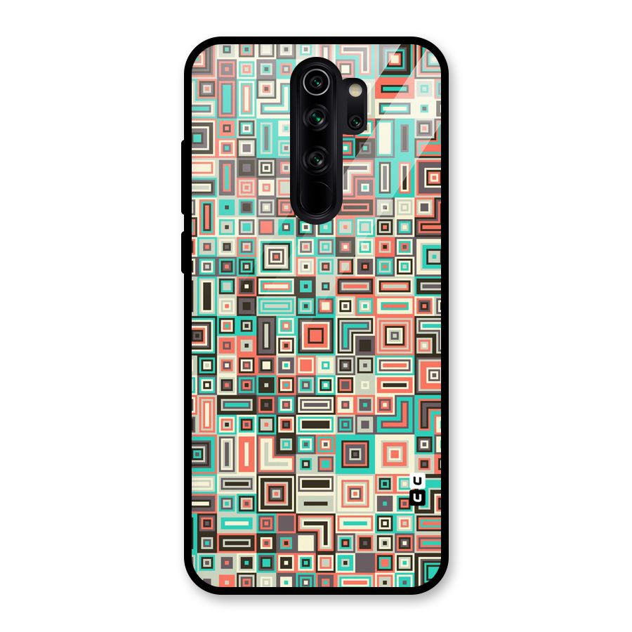 Pretty Boxes Design Glass Back Case for Redmi Note 8 Pro