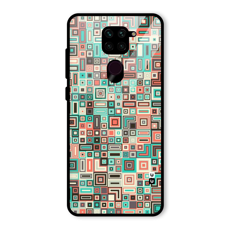 Pretty Boxes Design Glass Back Case for Redmi Note 9