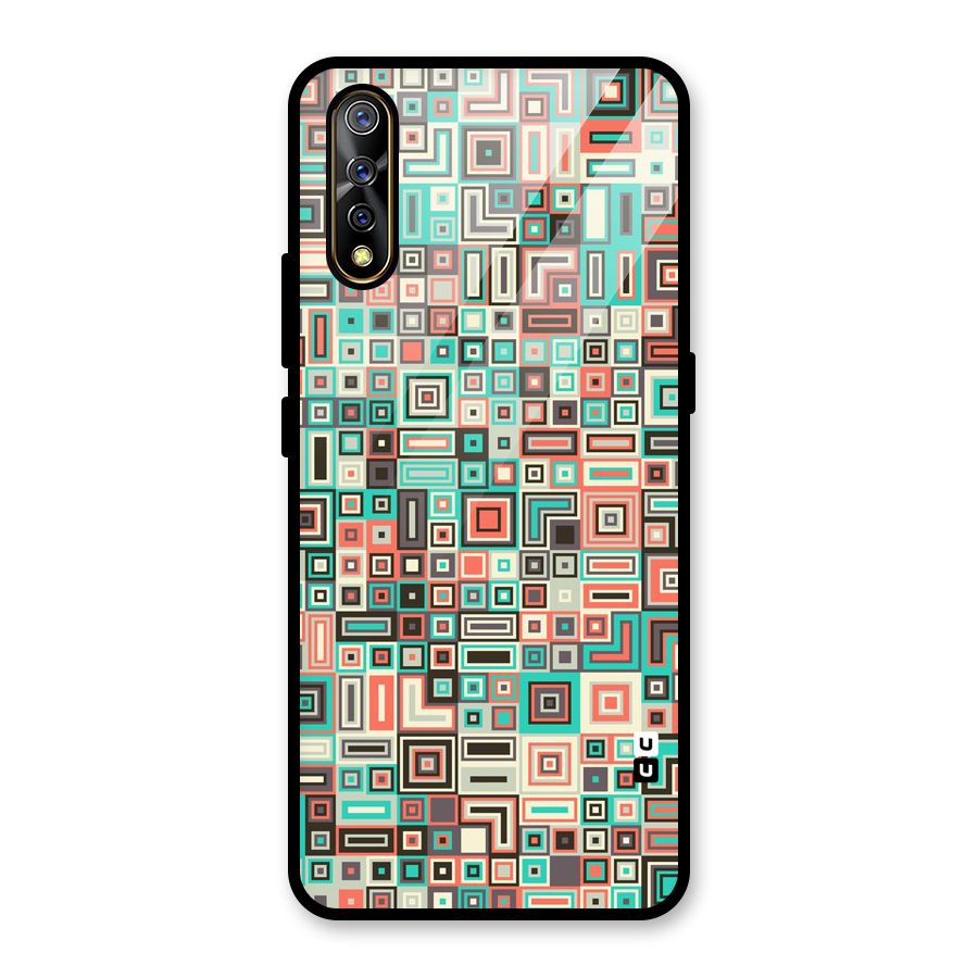 Pretty Boxes Design Glass Back Case for Vivo S1