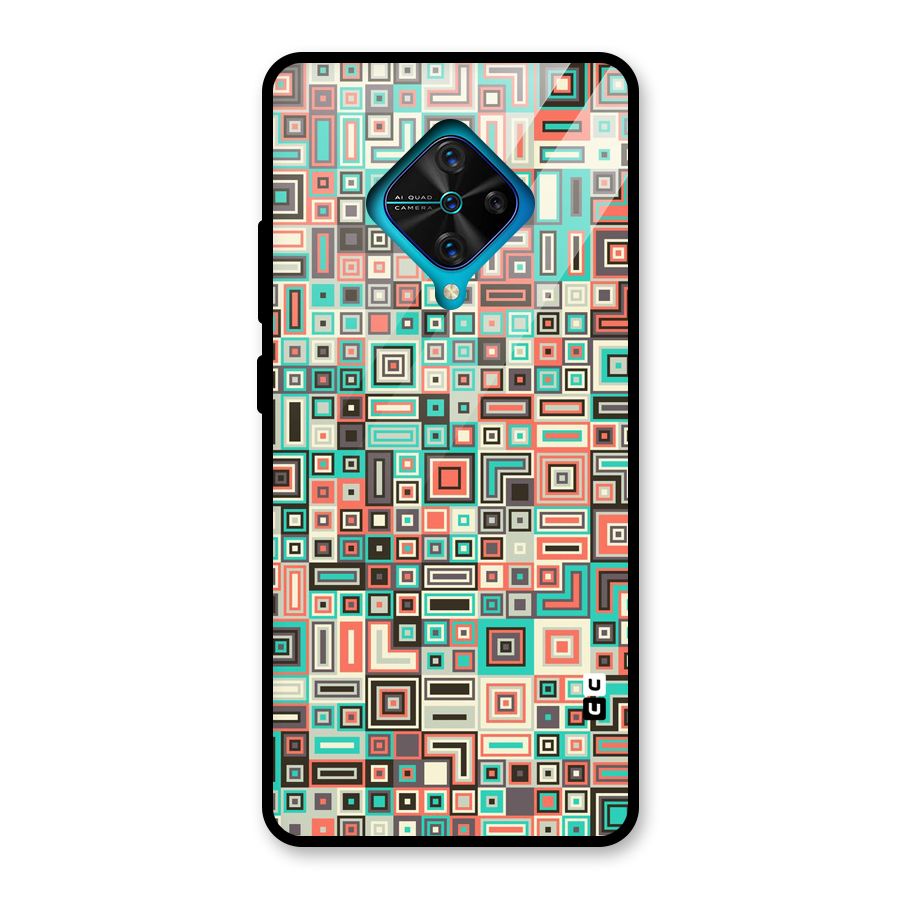 Pretty Boxes Design Glass Back Case for Vivo S1 Pro