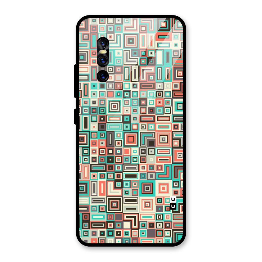 Pretty Boxes Design Glass Back Case for Vivo V15 Pro
