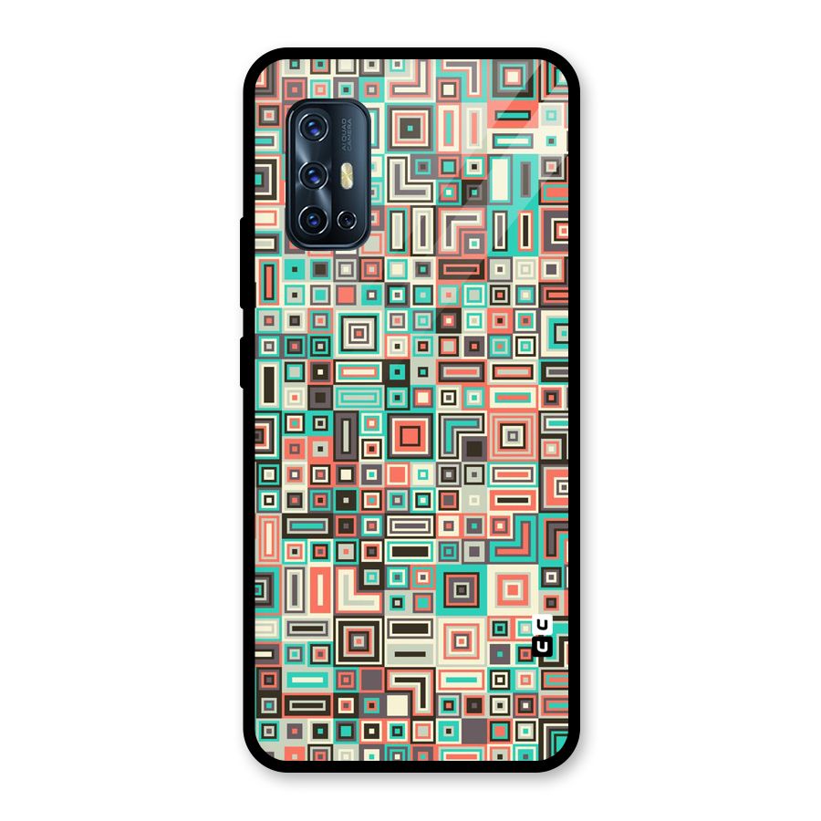 Pretty Boxes Design Glass Back Case for Vivo V17