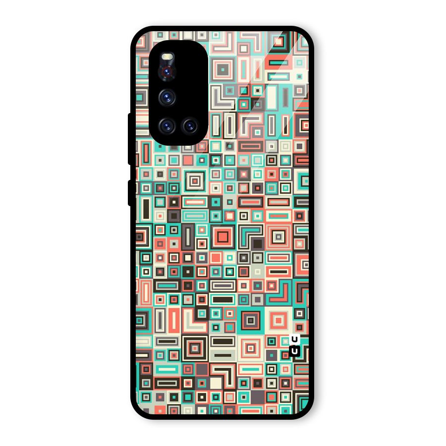 Pretty Boxes Design Glass Back Case for Vivo V19