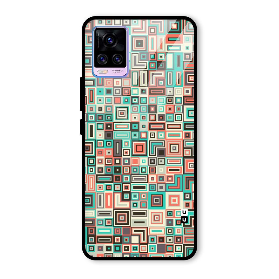 Pretty Boxes Design Glass Back Case for Vivo V20 Pro